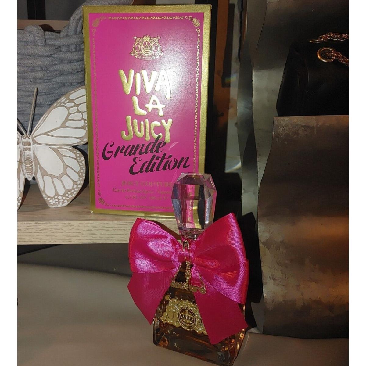 Juicy Couture 200ml Viva La Juicy Grande Edition Eau De Parfum Pink Adorn Bottle