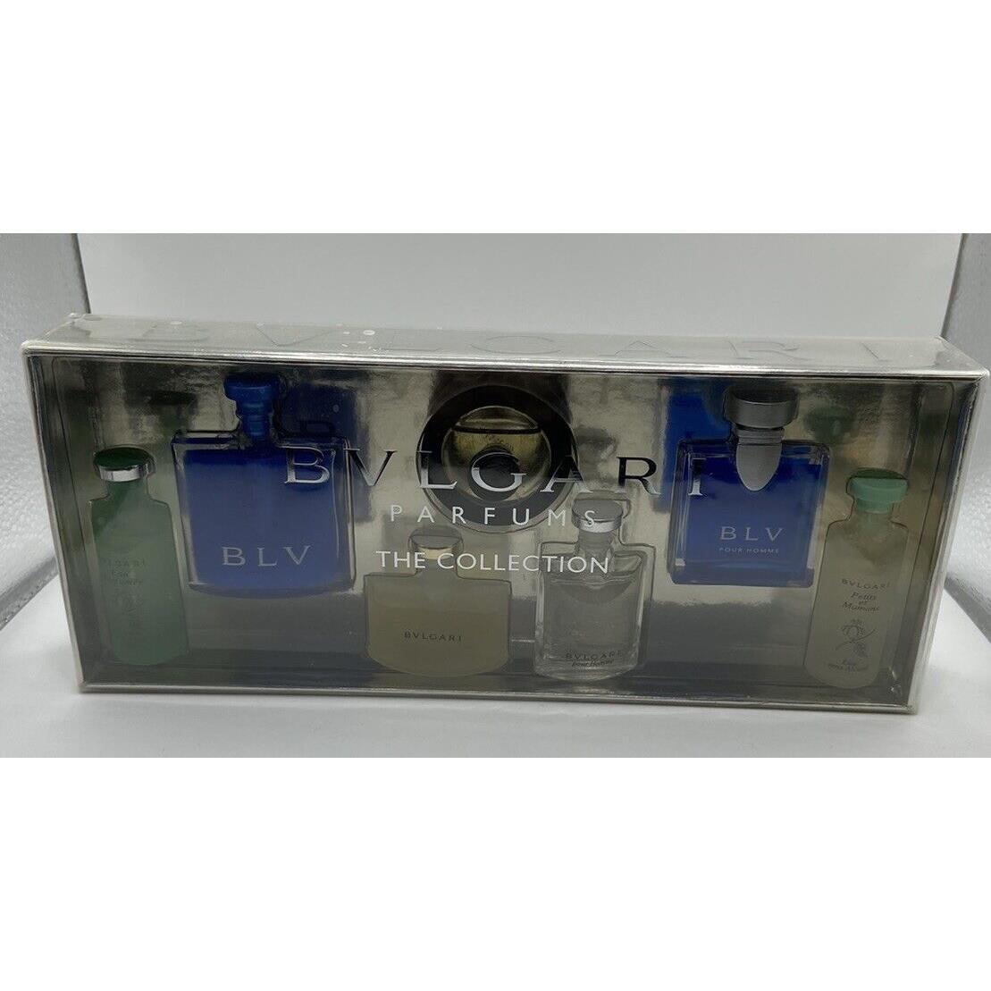 Bvlgari 7 Pcs Men Women`s Gift Collection Perfume Set 0.17 Fl.oz