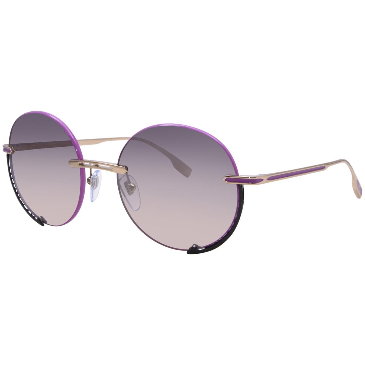 Bvlgari BV6153 201458 Sunglasses Women`s Pink/gold/pink/violet Mirror 56mm