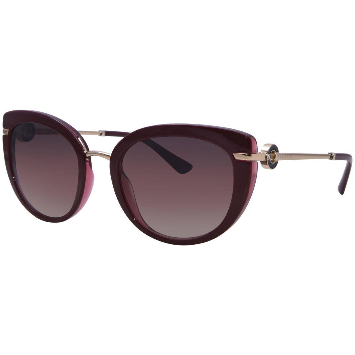 Bvlgari BV8231B 5469E2 Sunglasses Womens Rosso Cherry/brown/purple Gradient 54mm