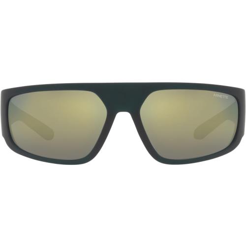 Arnette Men`s an 4304 Rectangular Sunglasses Heist 3.0 Matte Green Mirror G