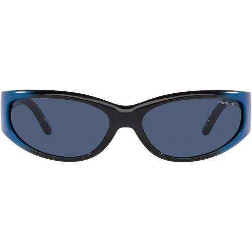 Arnette Men`s an 4302 Rectangular Sunglasses Catfish Black Grad Metal Blue