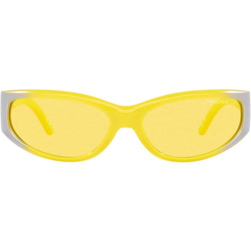 Arnette Men`s an 4302 Rectangular Sunglasses Catfish Yellow Grad Metal Silv