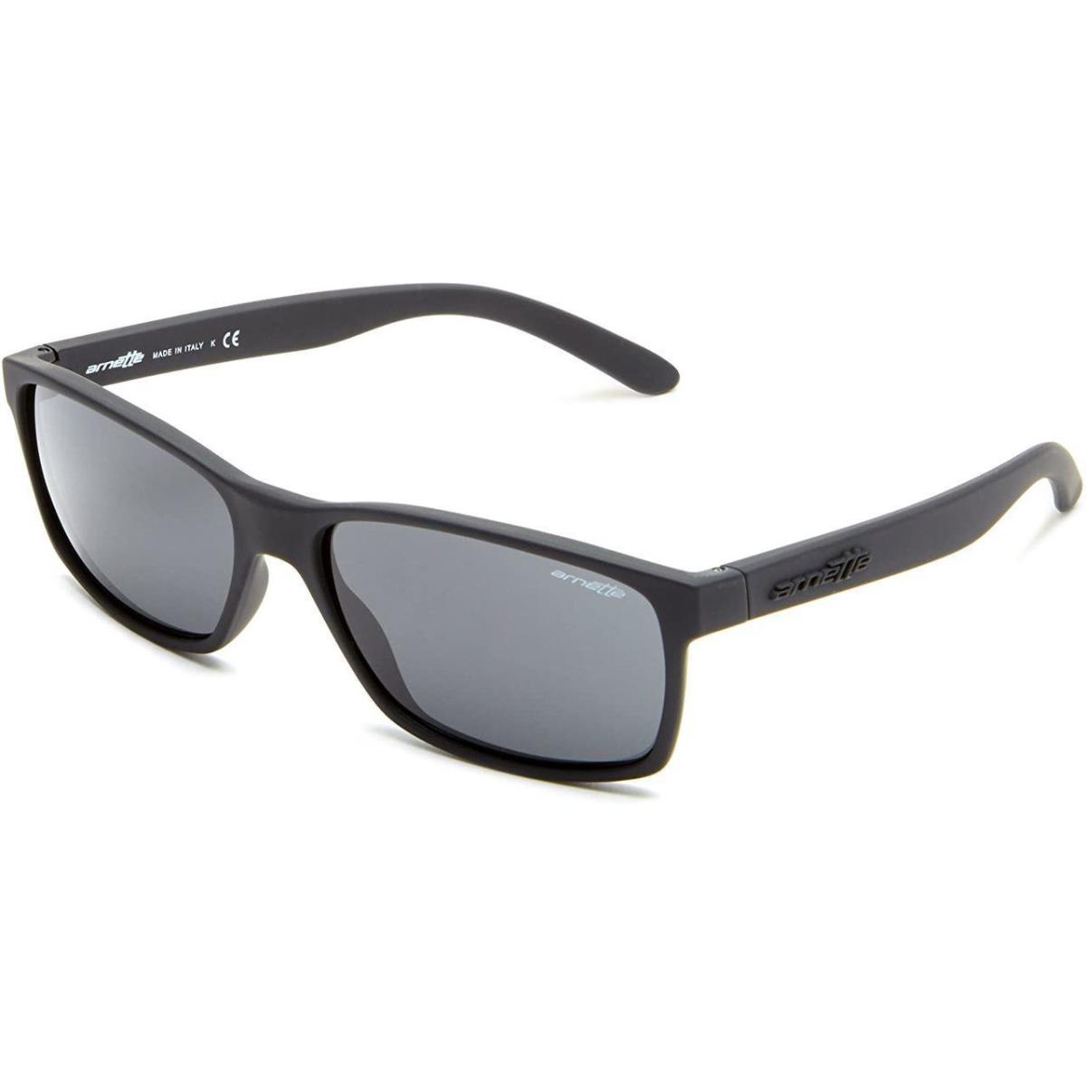 Arnette Italy Designer Sunglasses in Matte Black/grey Lens AN4185-447/87-59 mm