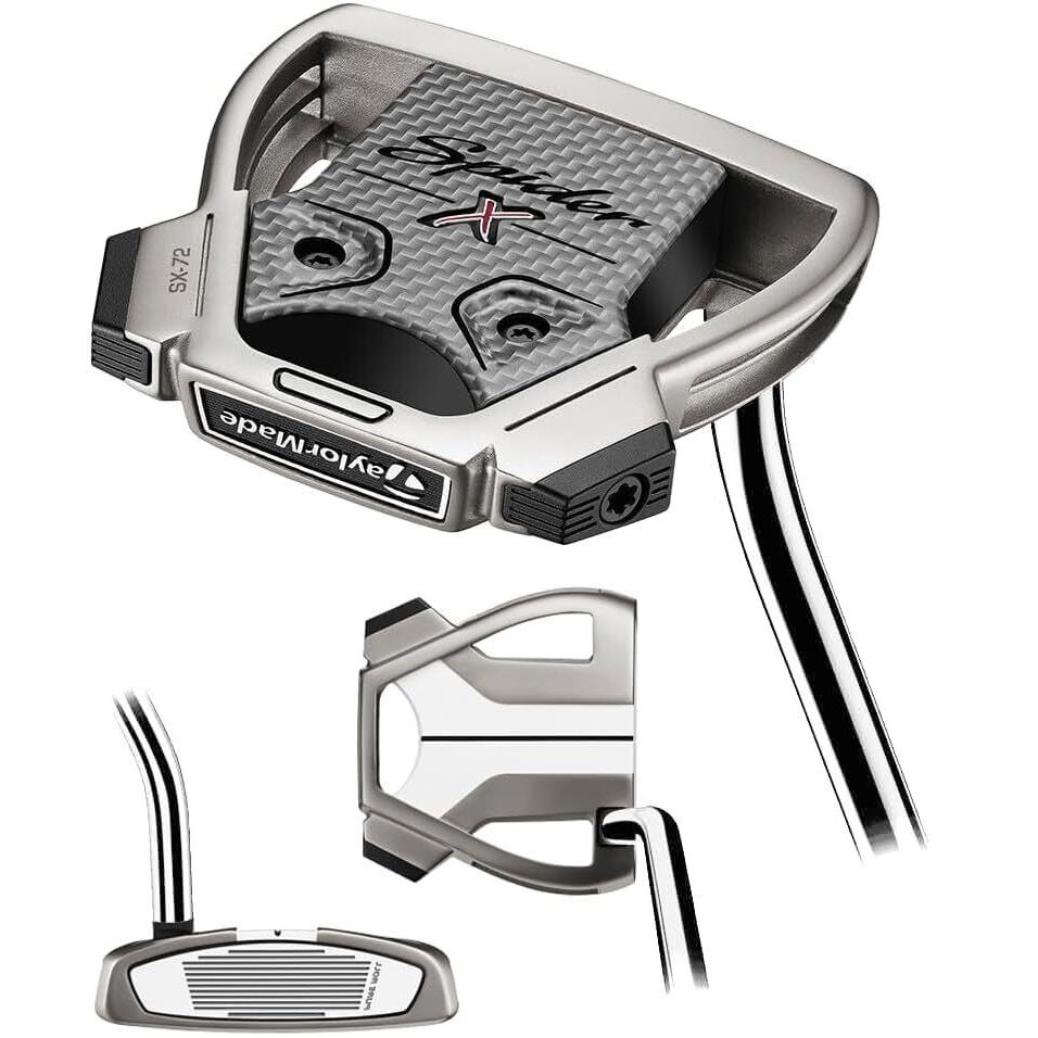 Left Handed Taylormade Spider X Hydroblast Putter SX-72 Single Bend