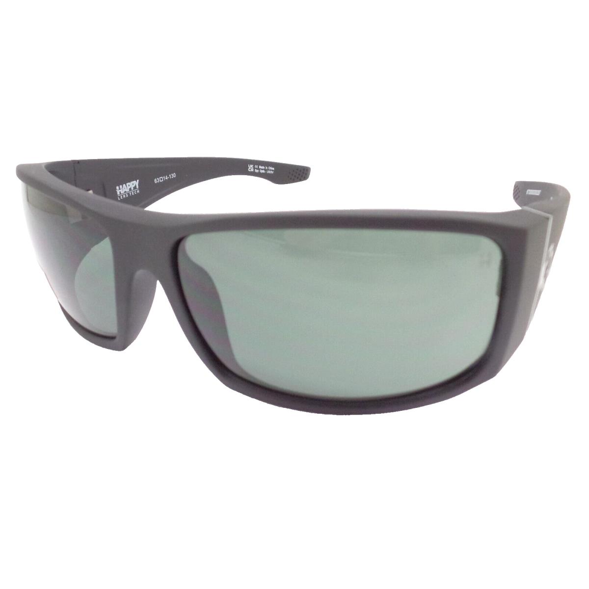 Spy Optics Cooper XL Matte Black Green Grey Sunglasses