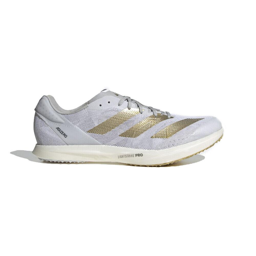 Adidas Unisex Adizero Avanti Tyo Tinman Elite Shoes - Cloud White/Gold Metallic/Grey Two