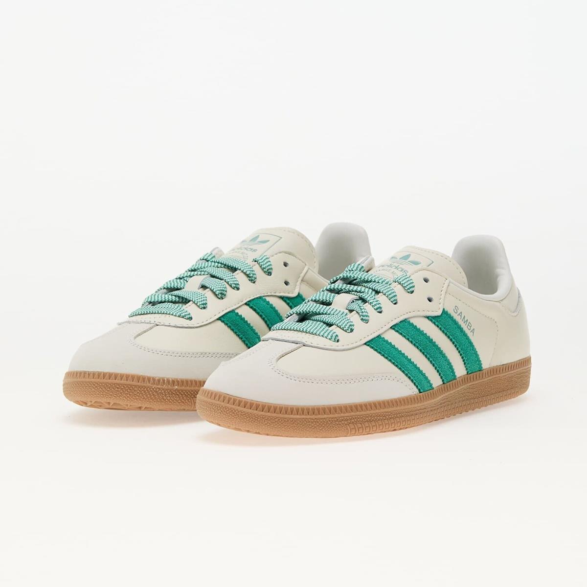 W Adidas Originals Samba OG Off White Court Green JI3906 Casual Shoes Sneakers