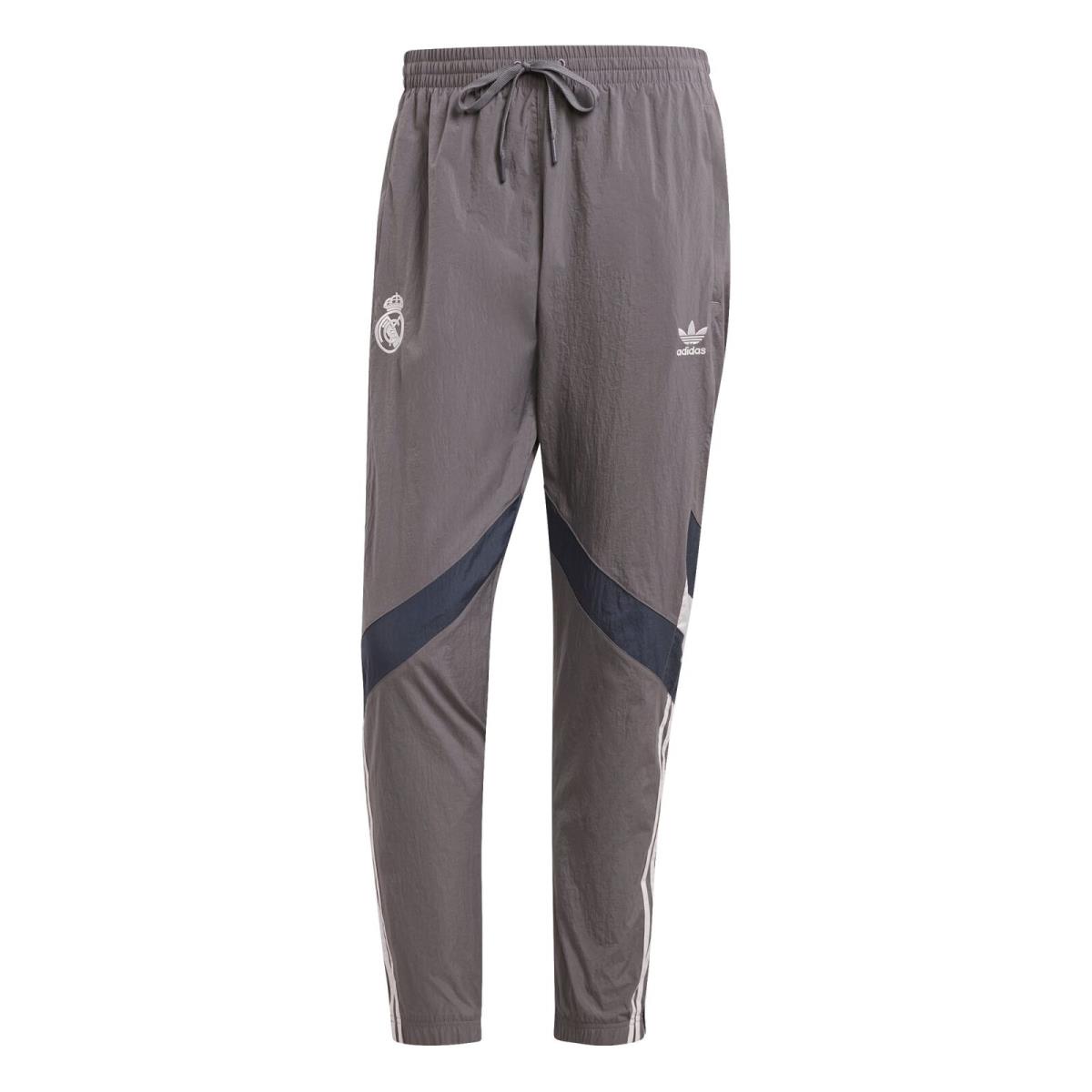 Men`s Adidas Originals Charcoal Real Madrid Lifestyler Track Pants