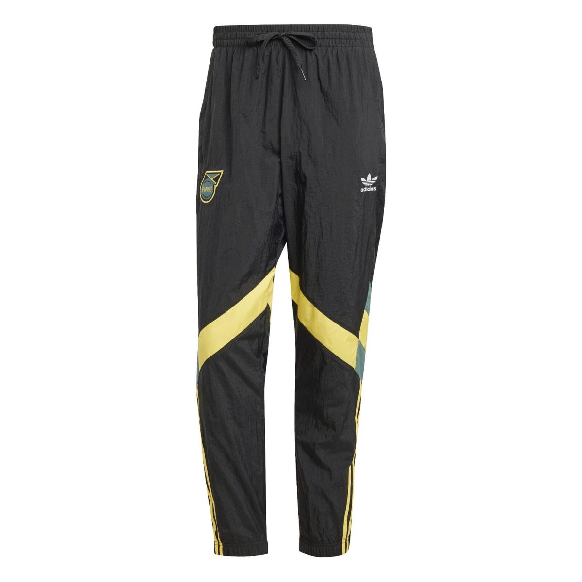 Men`s Adidas Originals Black Jamaica National Team Lifestyler Track Pants