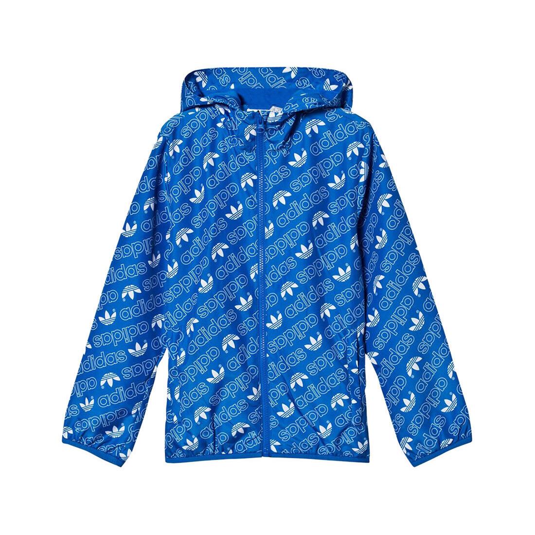 Adidas Repeating Trefoil Print Boys Windbreakers