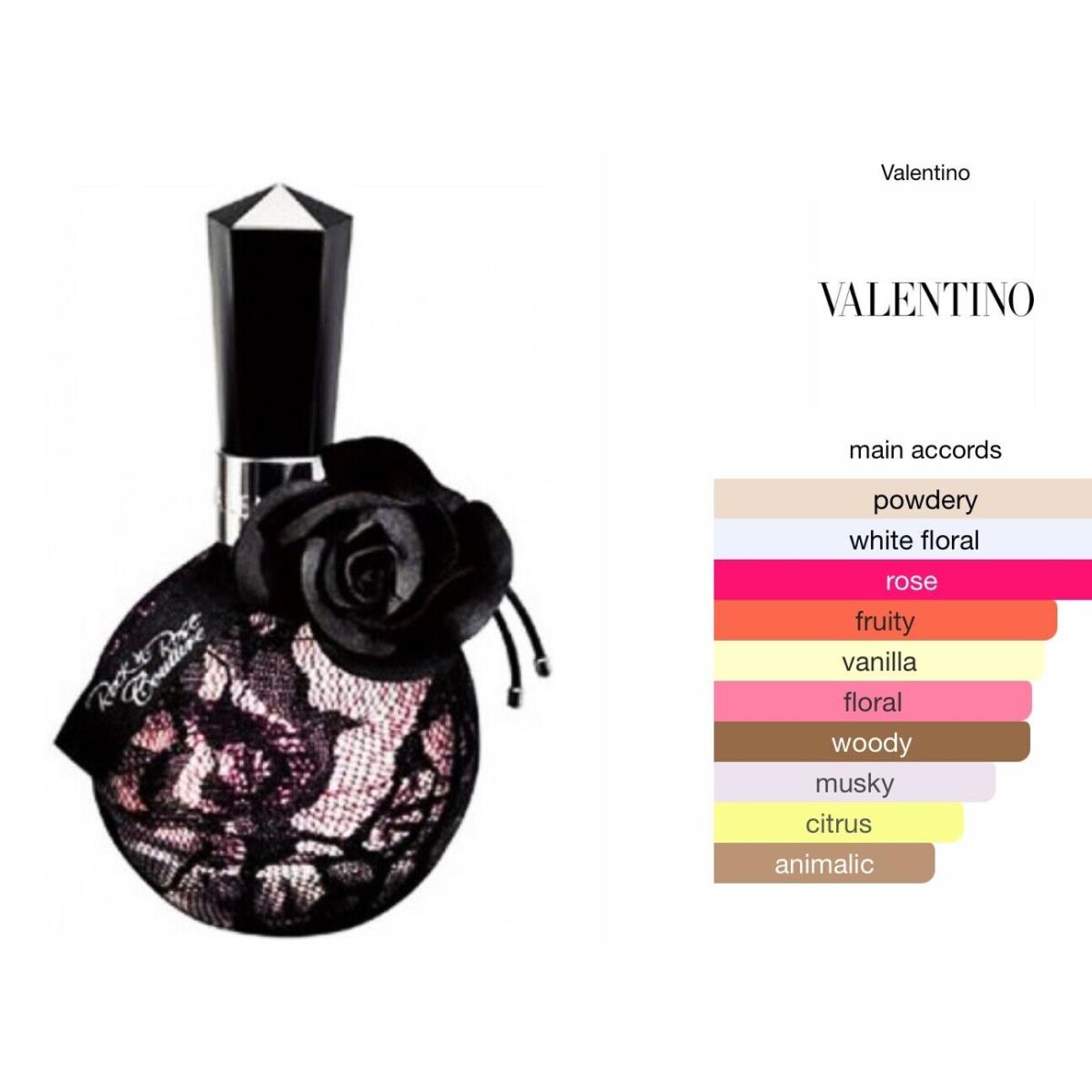 Valentino Rock N Rose Couture Parfum Perfume Black Lace 3.0oz Spray