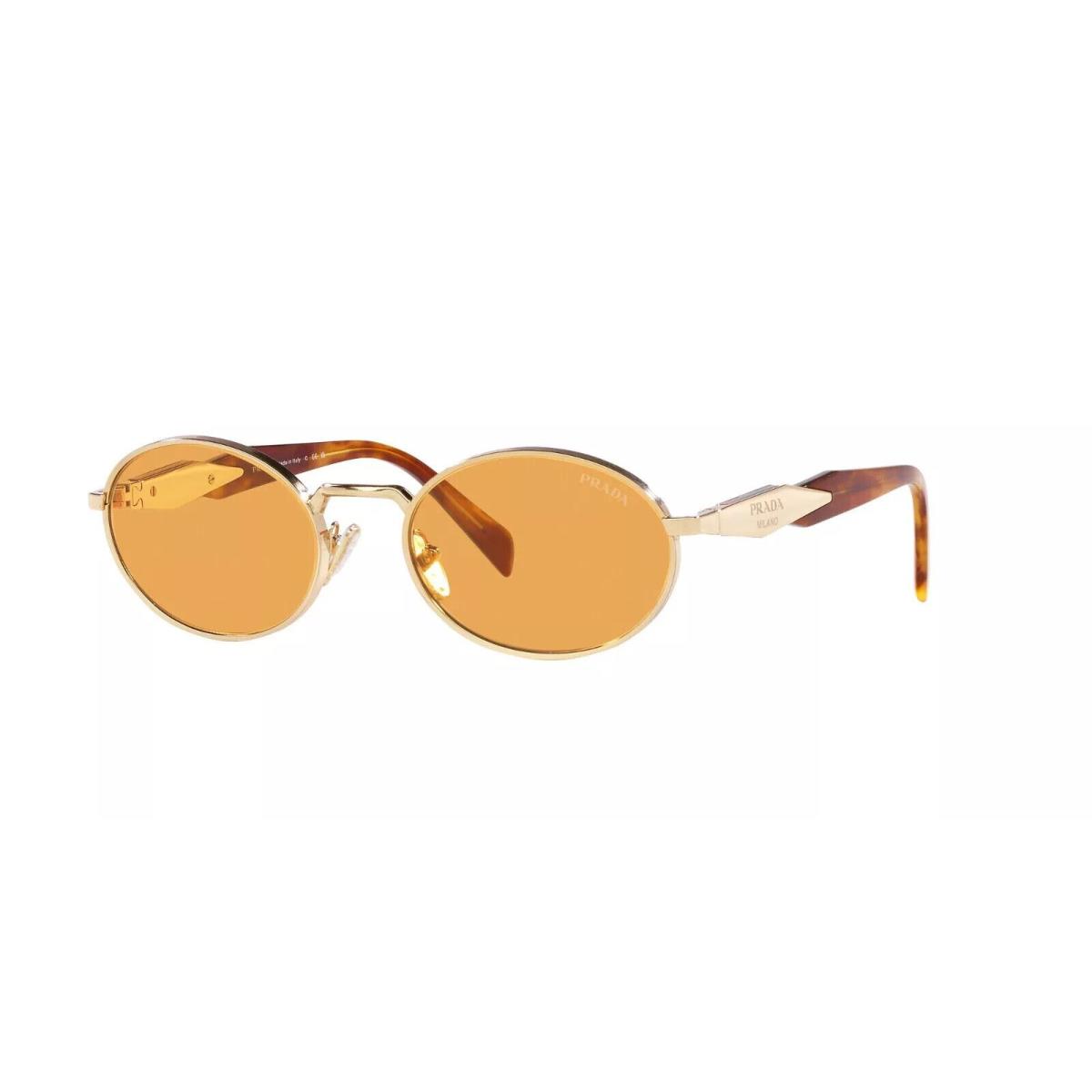 Prada Sunglasses PR65ZS ZVN02Z 55mm Pale Gold / Orange Lens