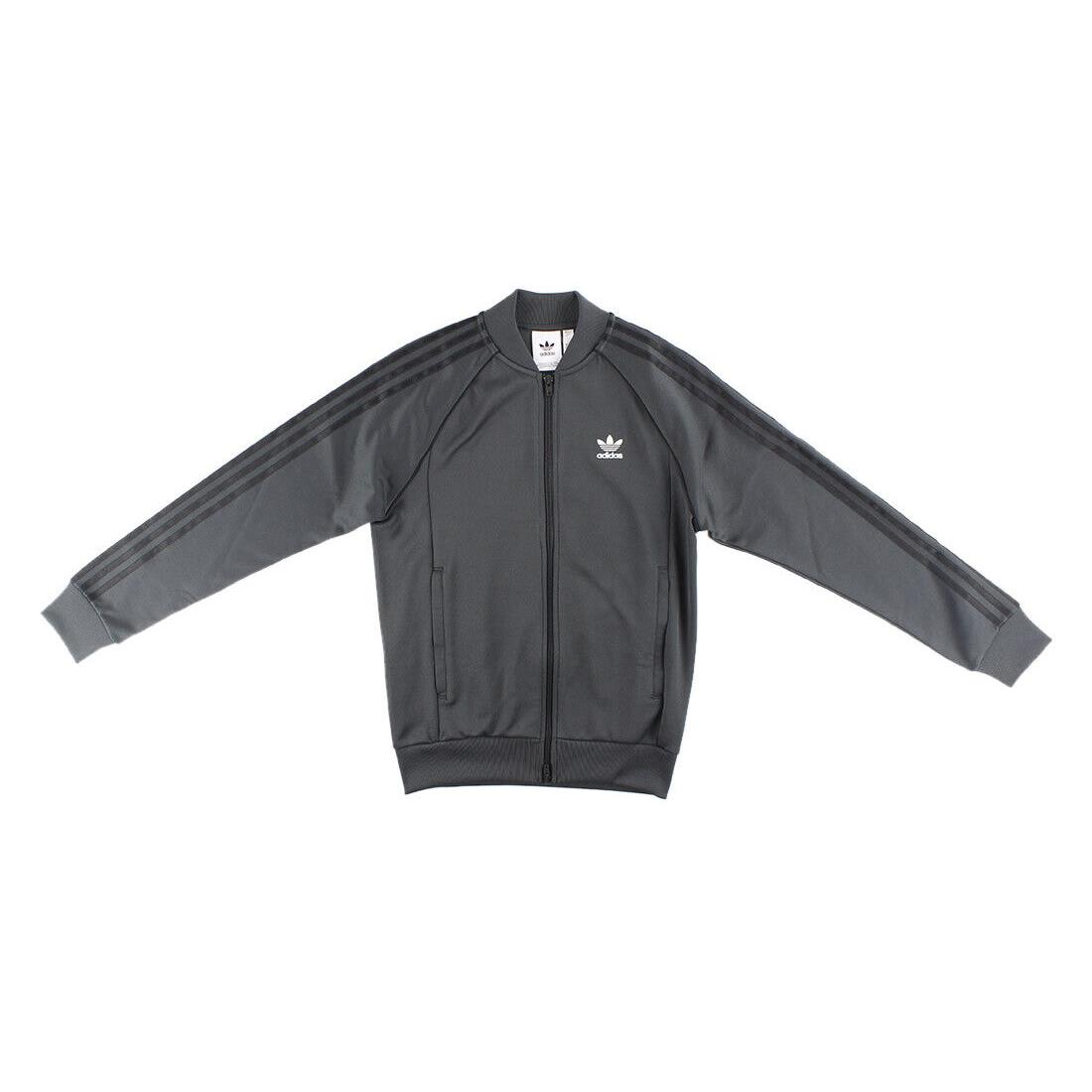 Adidas Originals SS Track Top Mens Track Jackets Size S Color: Carbon - Carbon, Main: Grey