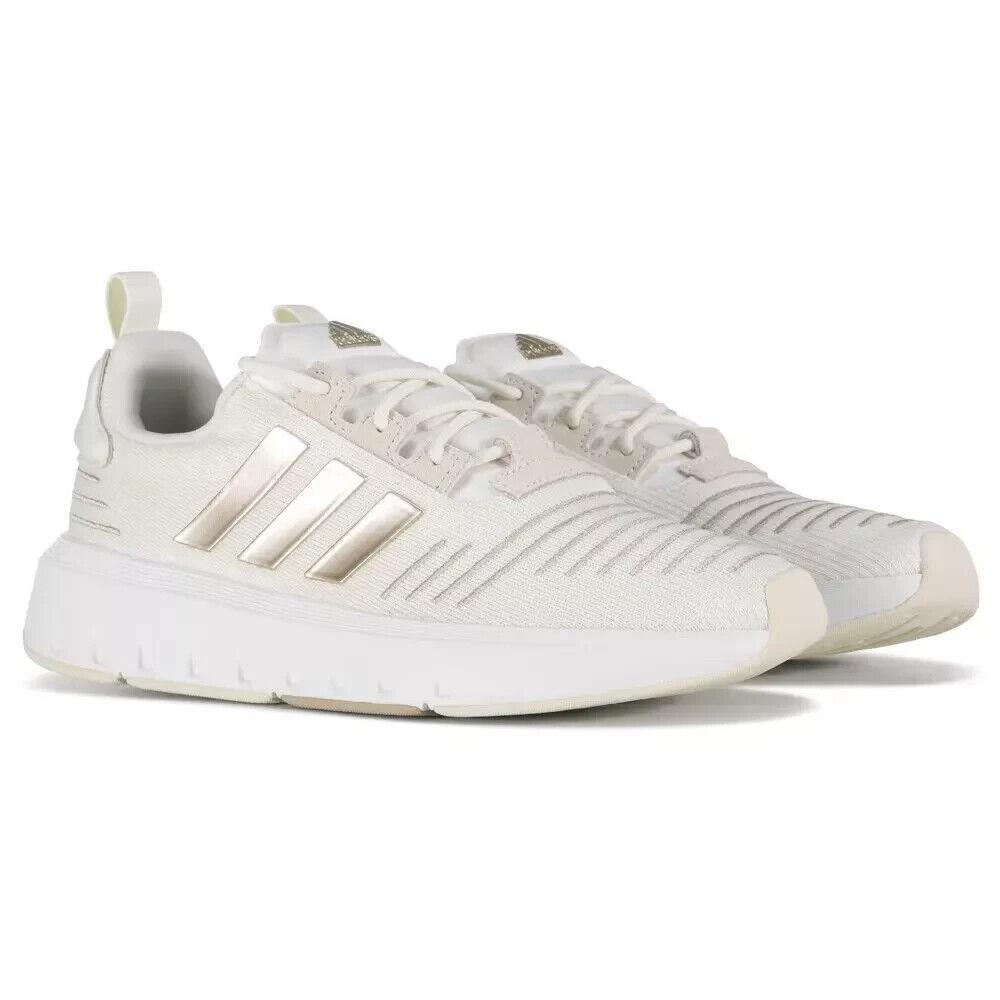 Adidas Women`s Swift Run 23 Sneaker US Size 8.5 White/rose Gold - White/Rose Gold