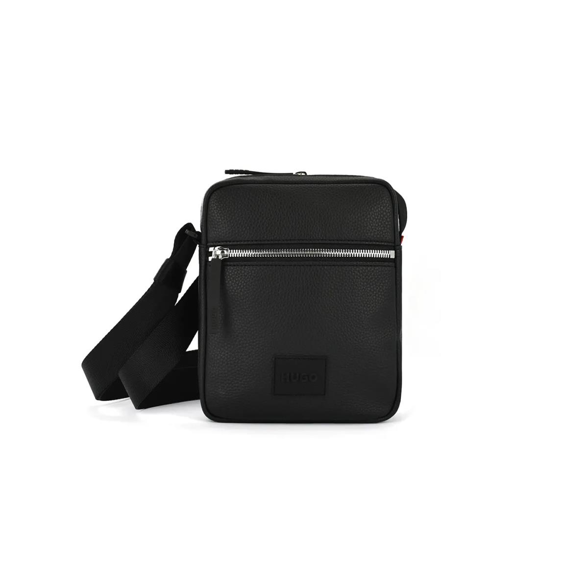 Hugo Boss Men Ethon 2.0Hi_Crossbody Leather Bag 001-Black OS