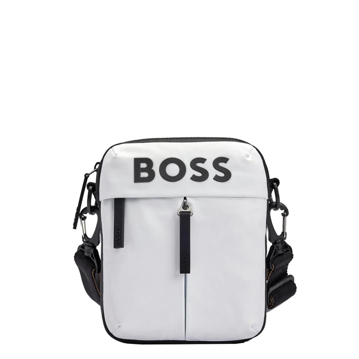 Boss Hugo Boss Men`s Shoulder Bag Stormy NS Zip 110 White