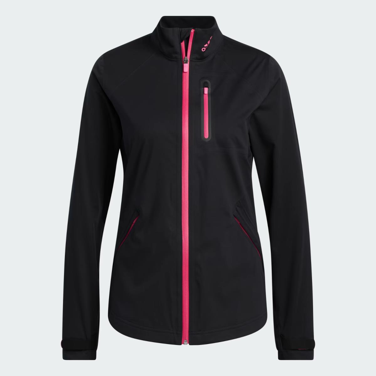 Adidas Womens Rain.rdy Golf Jacket L Black HI5597