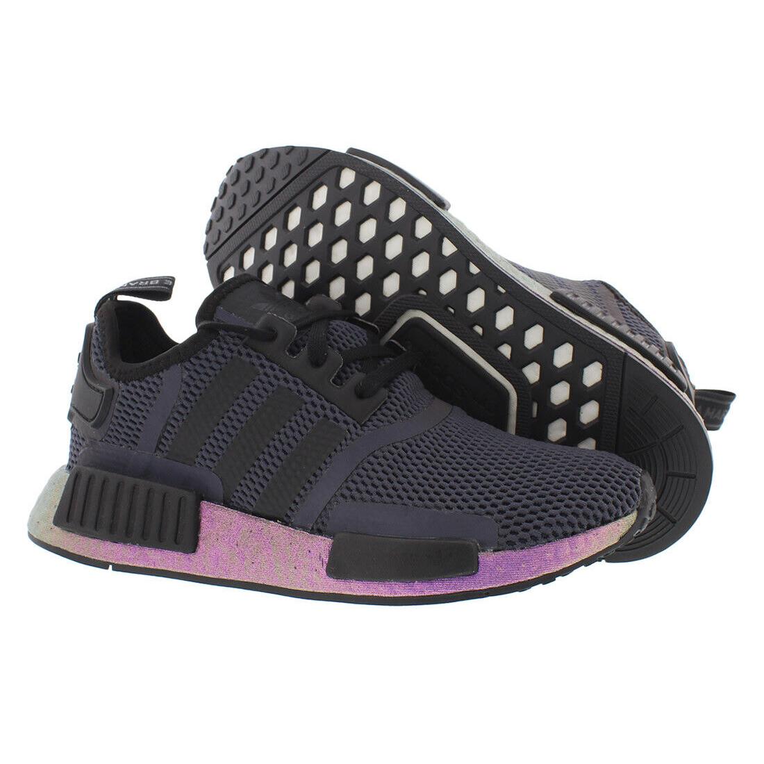 Adidas Nmd_R1 Boys Shoes Size 5 Color: Black/purple - Black/Purple, Main: Black