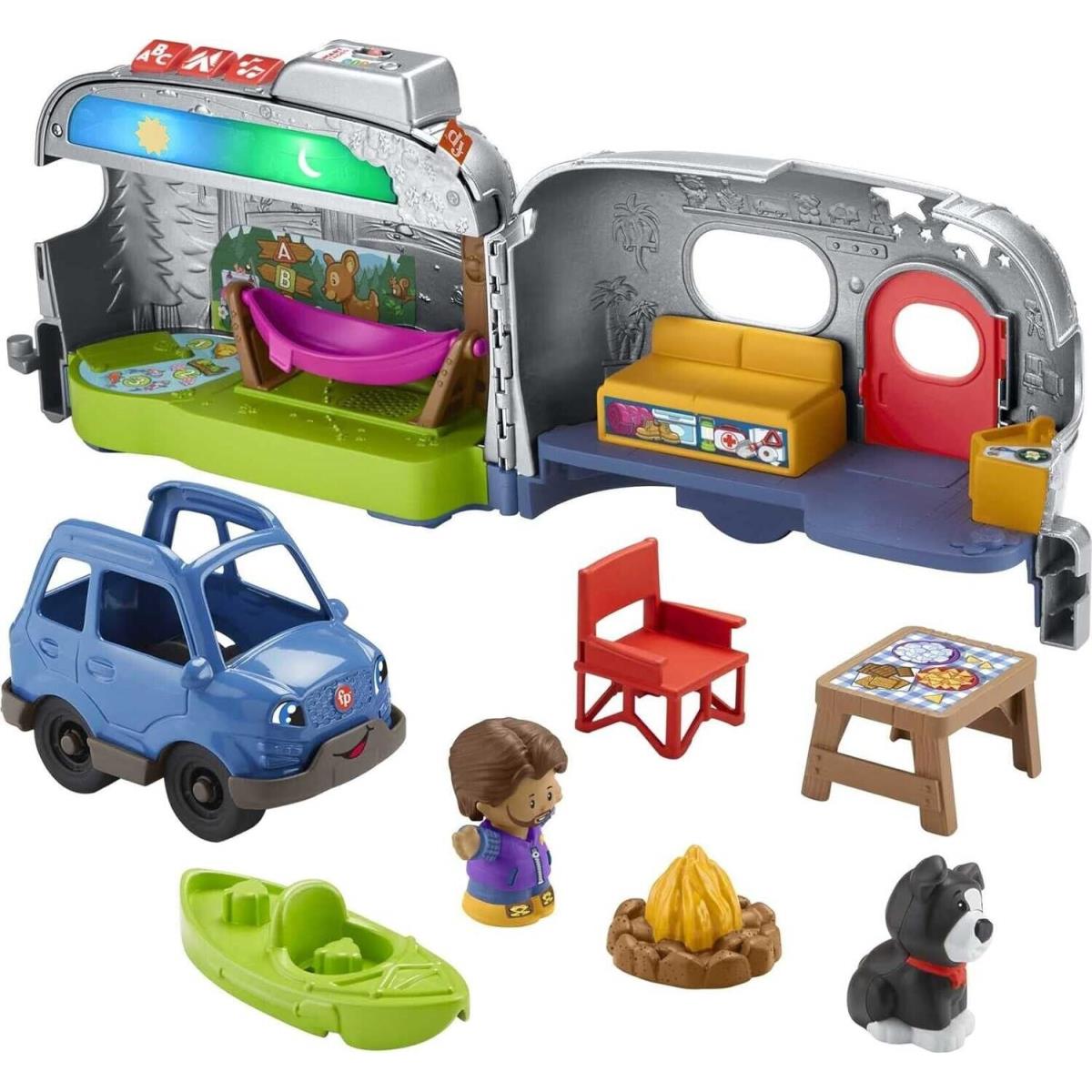 Fisher-price Little People Light-up Learning Camper Electronic Toy RV Playset