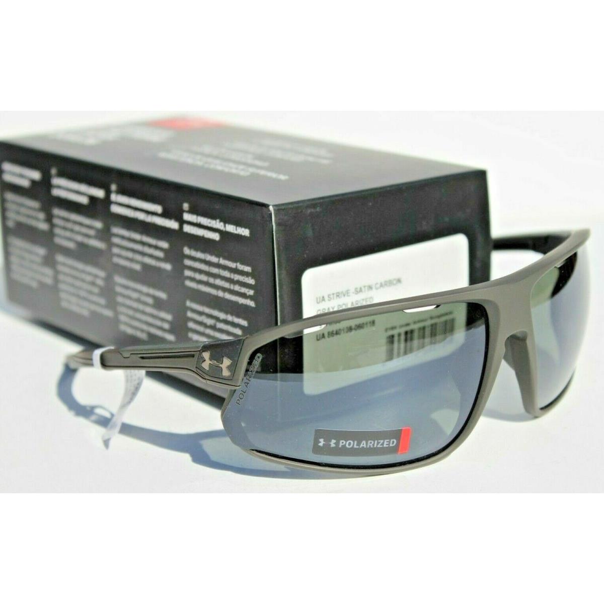 Under Armour Strive Polarized Sunglasses Satin Carbon/gray Sport