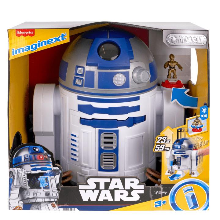 Imaginext Star Wars R2-D2 Toy with Lights Sounds C-3PO Diecast Character 3+