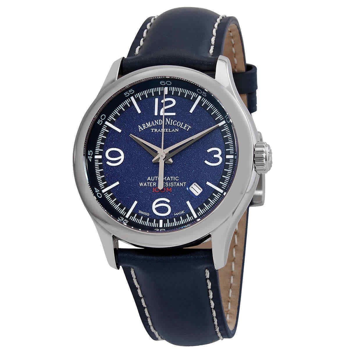 Armand Nicolet Mah Automatic Blue Dial Men`s Watch A840HAA-BU-P140BU2