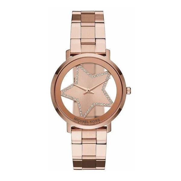 Michael Kors Jaryn Rose Gold-tone Bracelet Women`s Watch MK3816 - Dial: Rose Gold, Band: Rose Gold, Bezel: Brown, Rose Gold