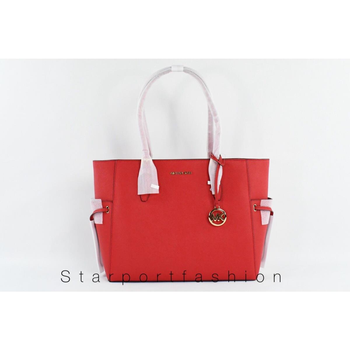 Michael Kors Gilly Large Tote Shoulder Bag MK Bag In Bright Red