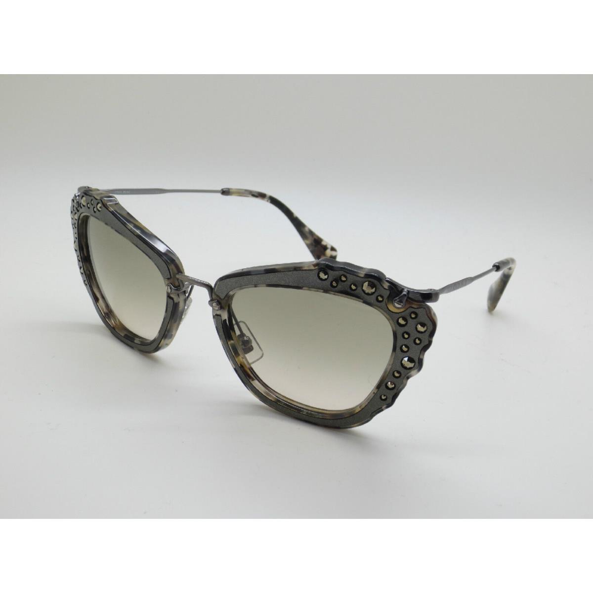 Miu Miu Smu 04Q DHE-3H2 Marble Grey 55mm Sunglasses