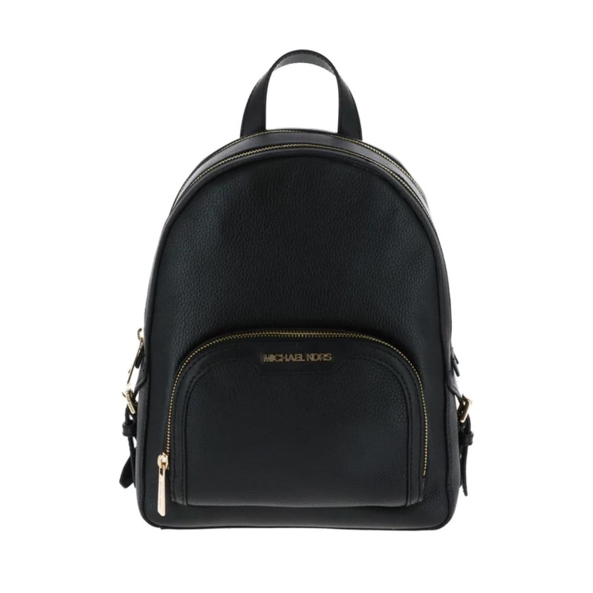 Michael Kors Jaycee Medium Logo Backpack Black - Black, Handle/Strap: Black, Hardware: Gold