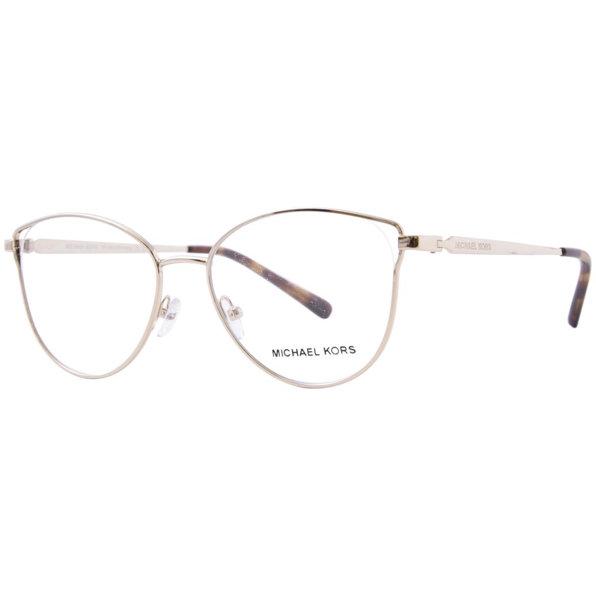 Michael Kors Sanremo MK3060 1014 Eyeglasses Women`s Light Gold Full Rim 52mm