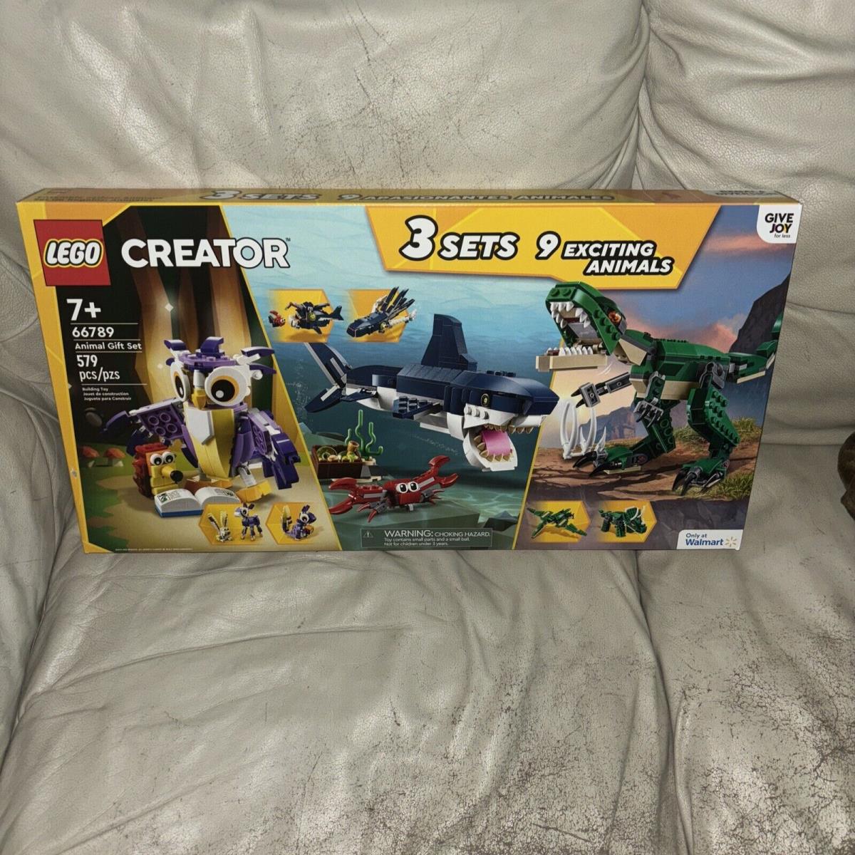 Lego Creator 66789 3 Pack Animal Gift Set Shark Dino Owl