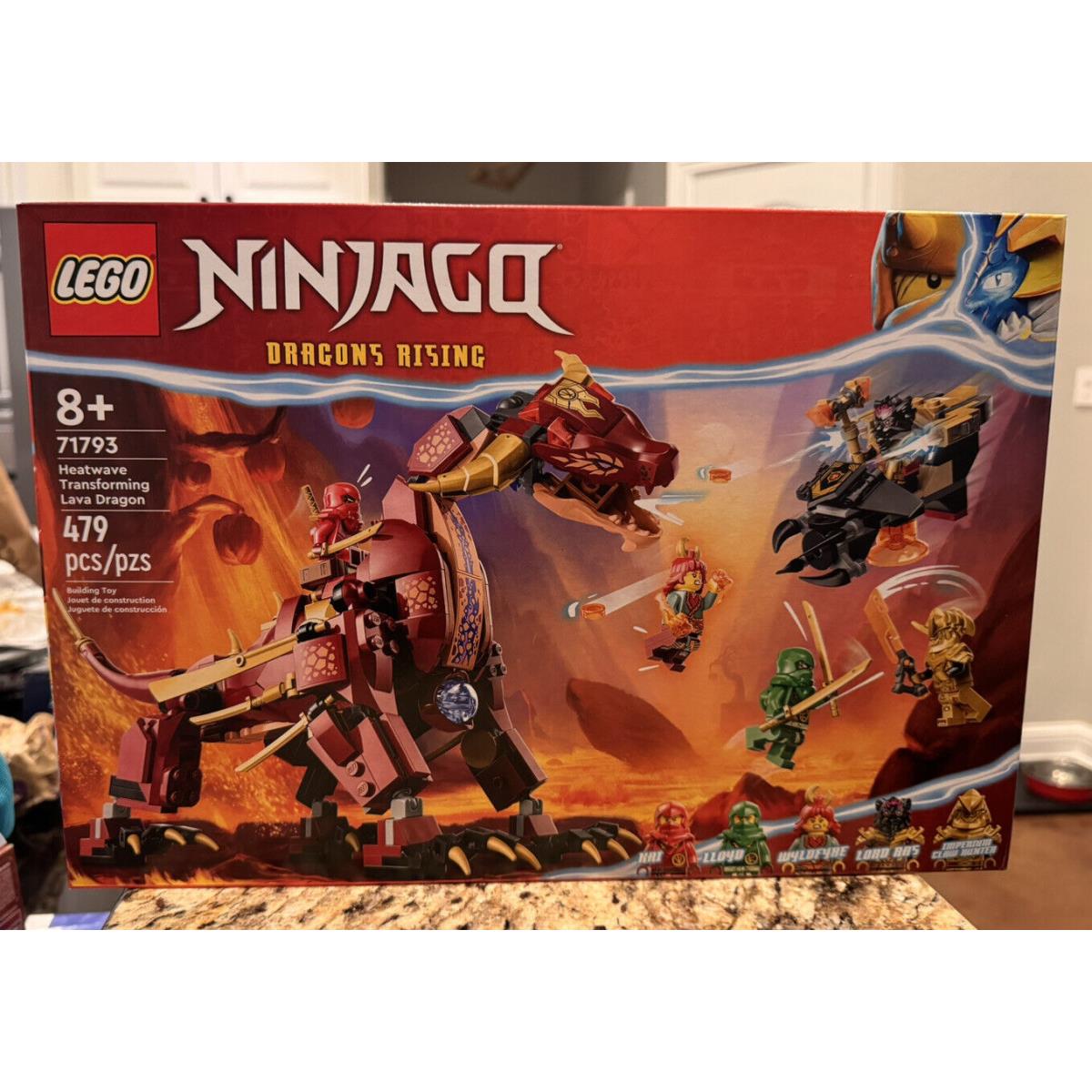 Lego Ninjago Heatwave Transforming Lava Dragon 71793 Building Toy Set Gift