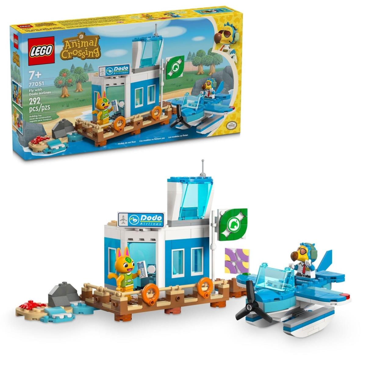 Lego Animal Crossing Fly with Dodo Airlines Airport Playset Kids Airplane