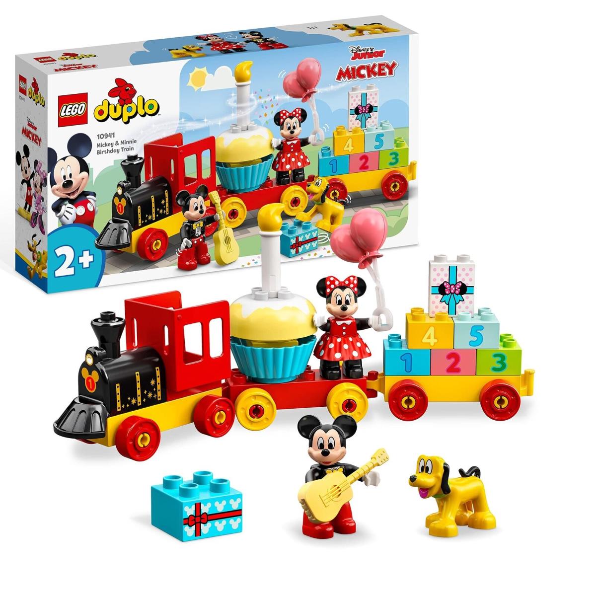 Lego 10941 Duplo Disney Mickey Minnie Birthday Train Building Toys For Toddle