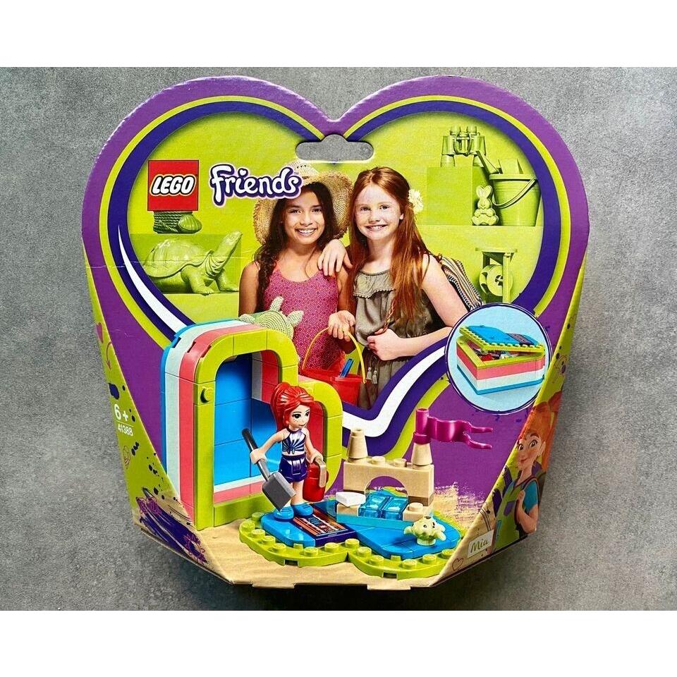 Lego Friends Mia`s Summer Heart Box 41388 Toy Building Kit 85 Pcs