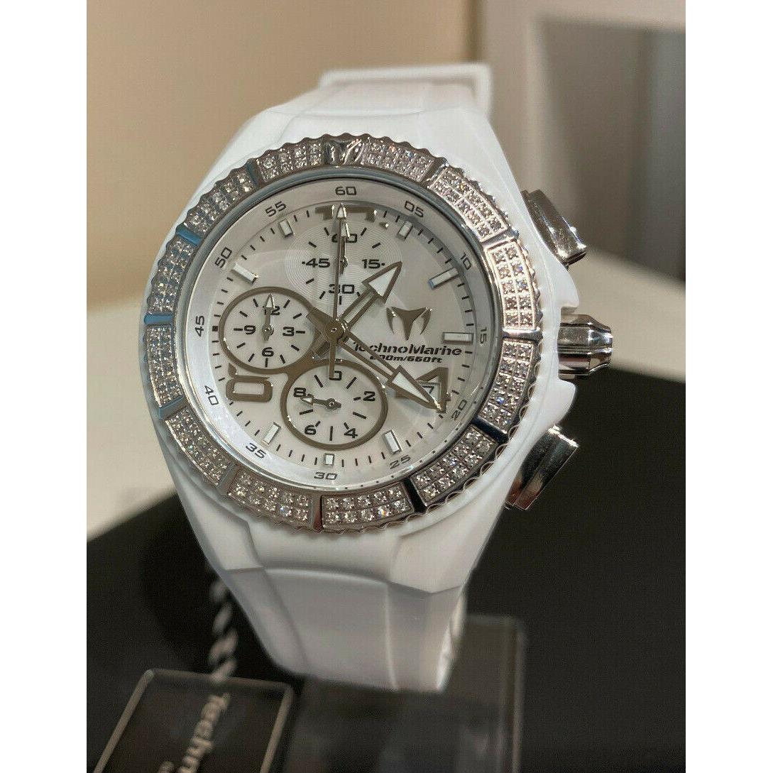 Technomarine Cruise 108024 White Diamond + Extra Band Cover 40mm