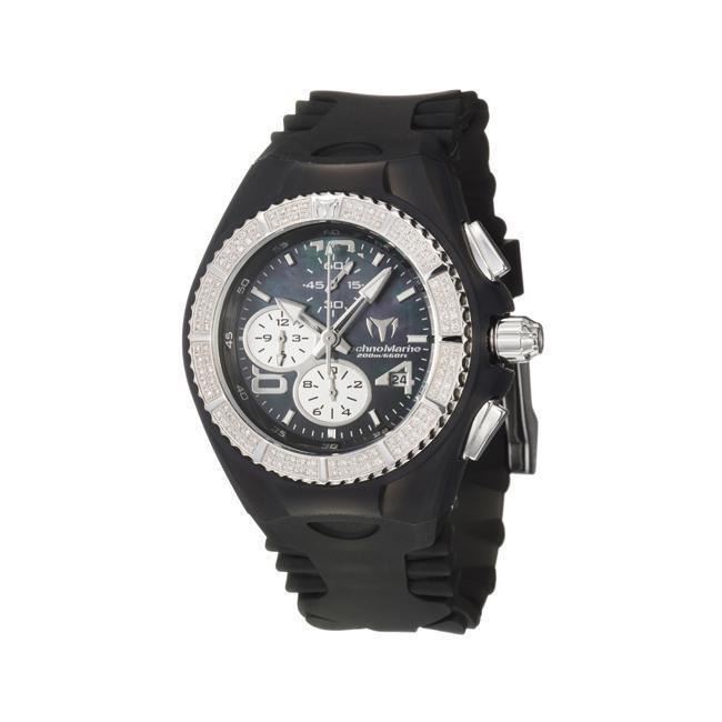 Technomarine Black Cruise Gem 108026 Diamond + Extra Band Cover 40mm