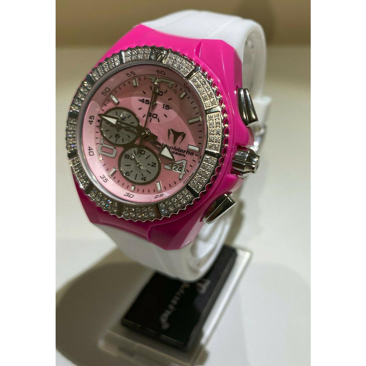 Technomarine Cruise 108027 Pink / White Diamond + Extra Band Cover 40mm