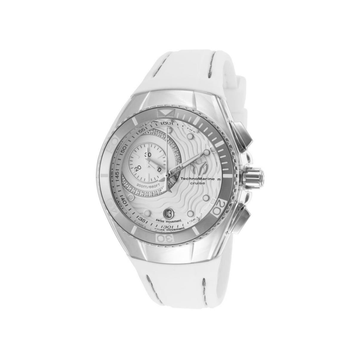 Technomarine White 40mm Cruise 114032 Ret.$995 Swiss