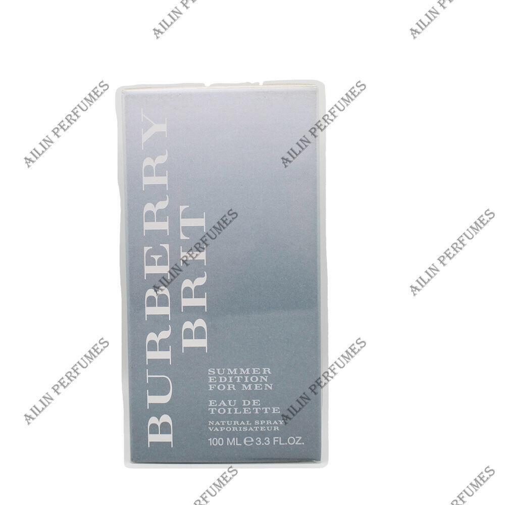 Brit Summer Edition by Burberry 3.3 oz 100 ml Eau de Toilette Spray Men