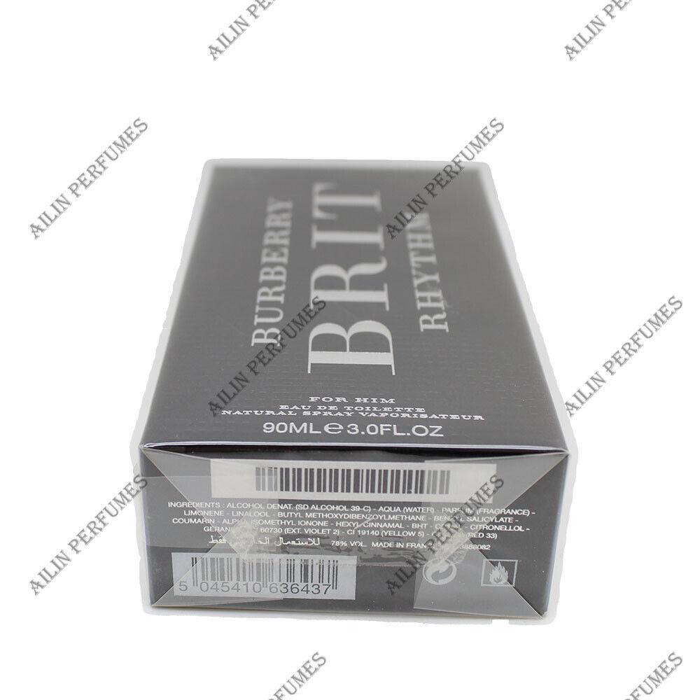 Brit Rhythm by Burberry 3.0 oz 90 ml Eau de Toilette Spray Men