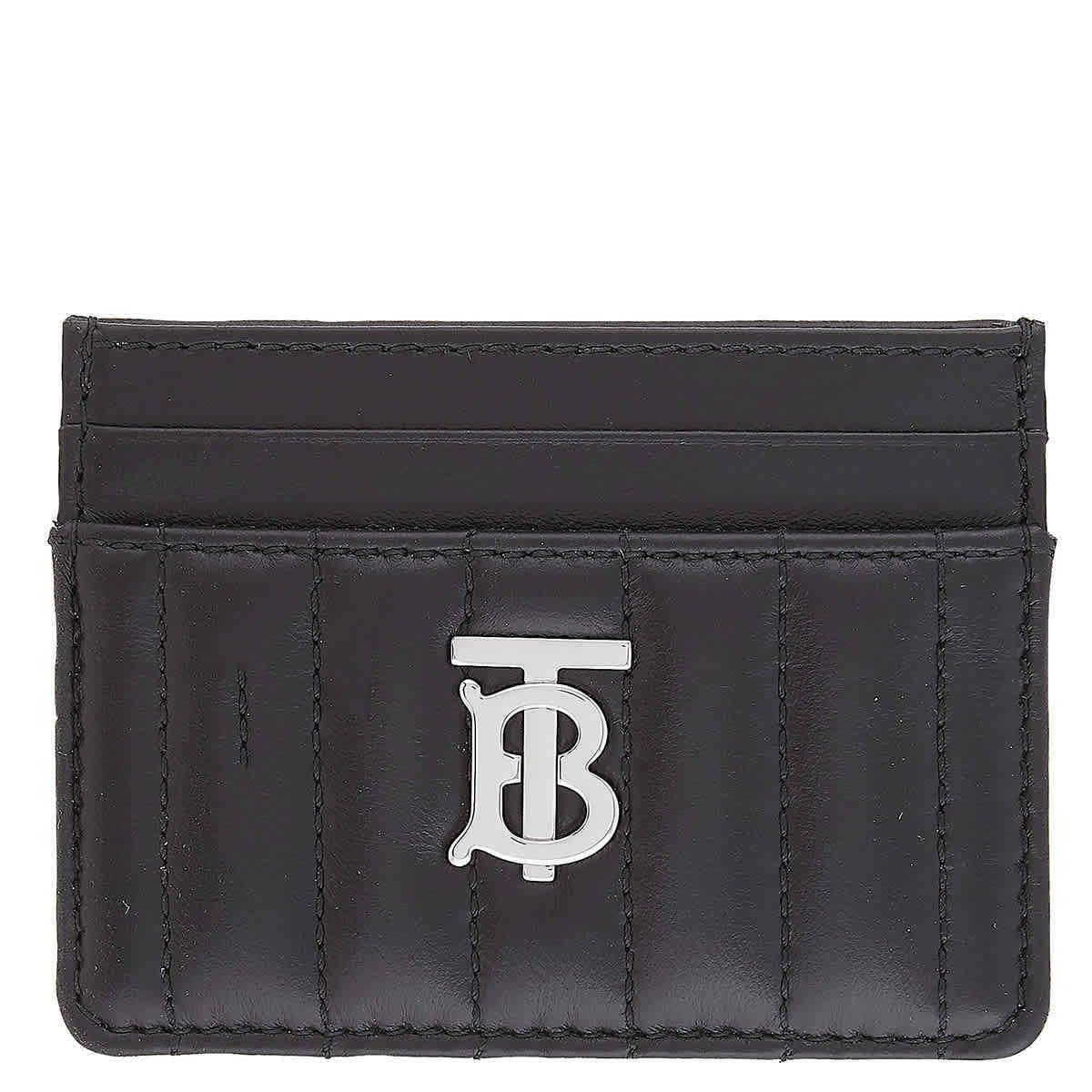 Burberry Black Quilted Leather Lola TB Card Case 8064826