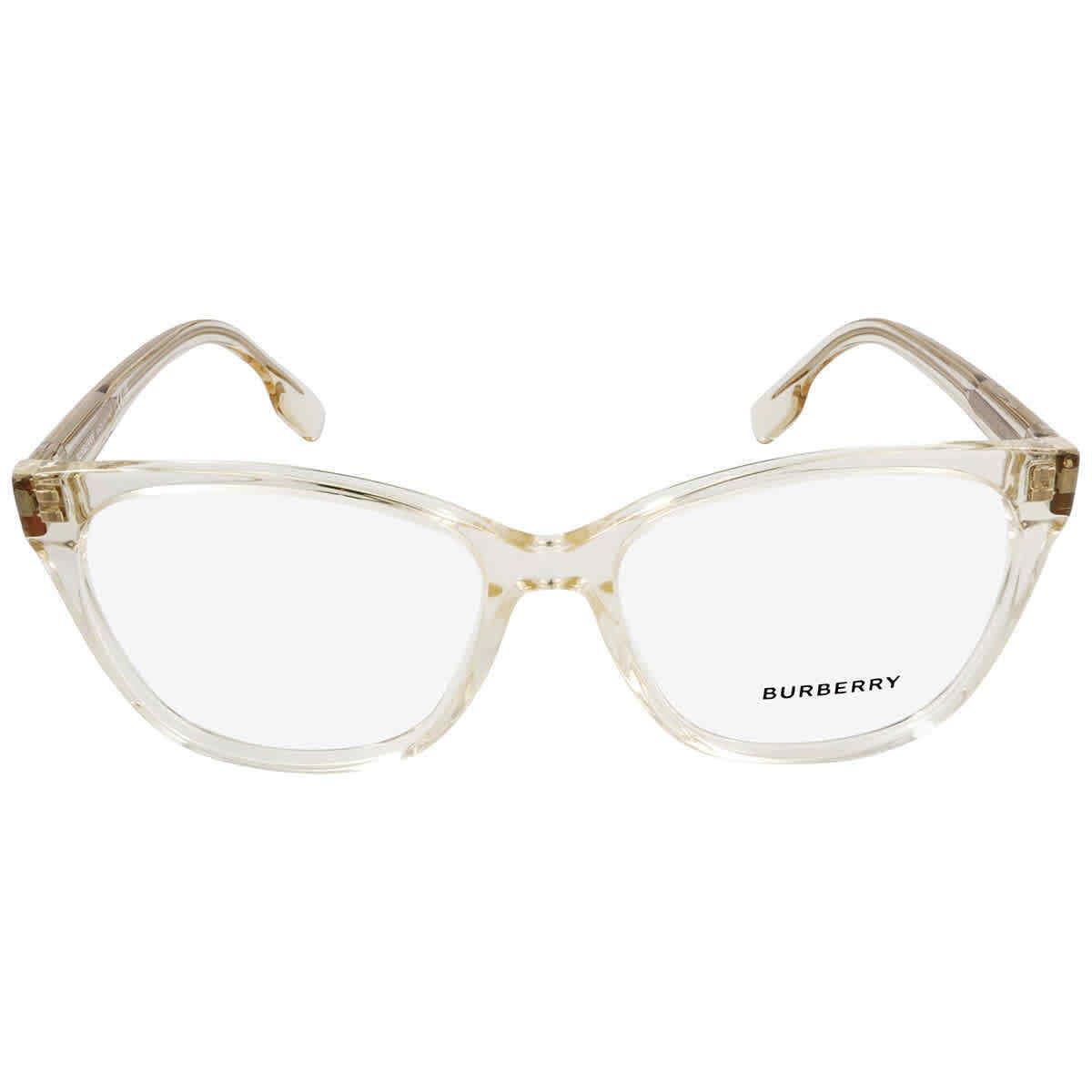 Burberry Caroline Demo Cat Eye Ladies Eyeglasses BE2345 3852 52 BE2345 3852 52 - Frame: Yellow