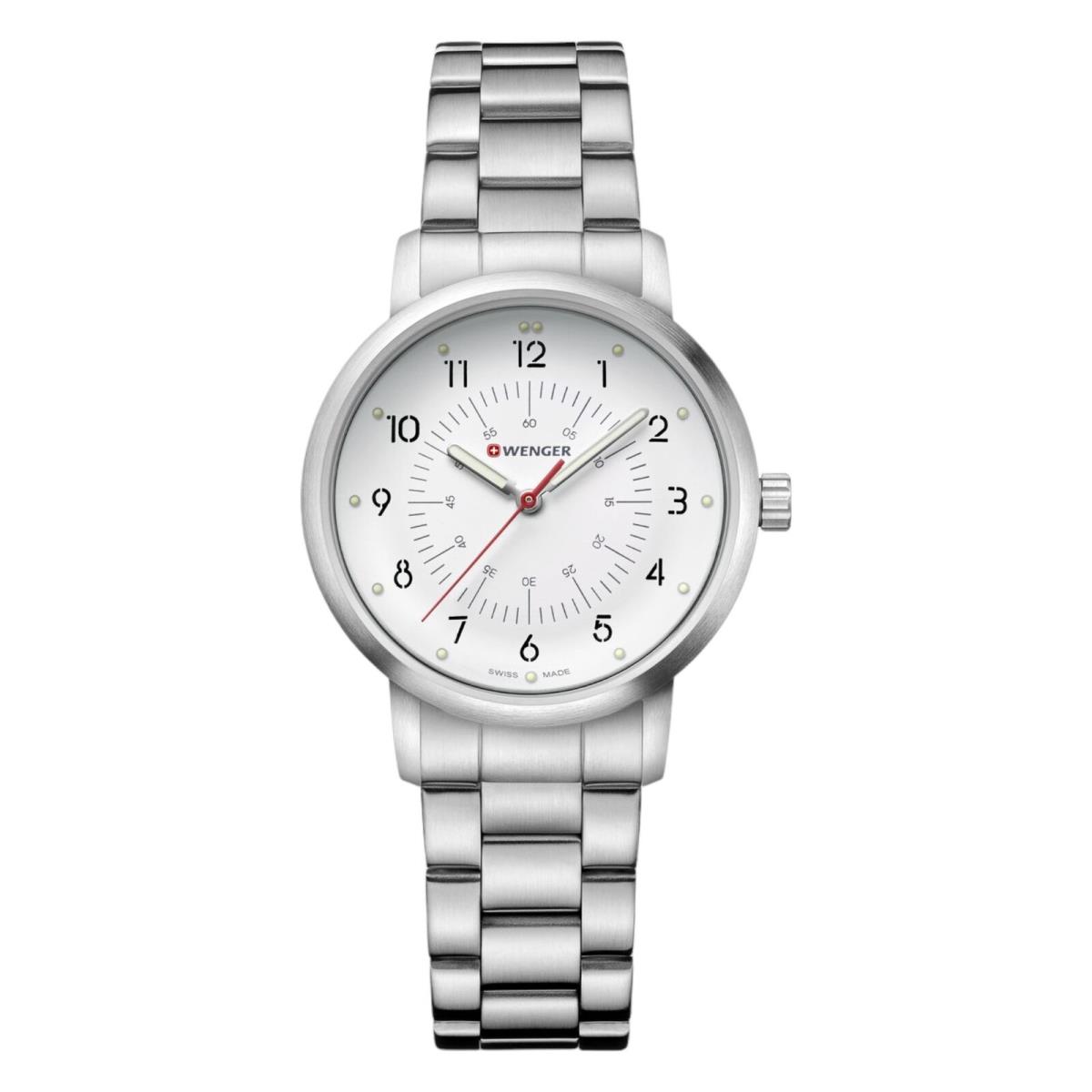 Wenger Swiss Army Ladies 01.1621.110 Avenue White Dial Watch 35 mm