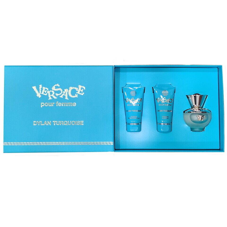 Versace Dylan Turquoise Pour Femme Eau de Toilette 3PCS Gift Set