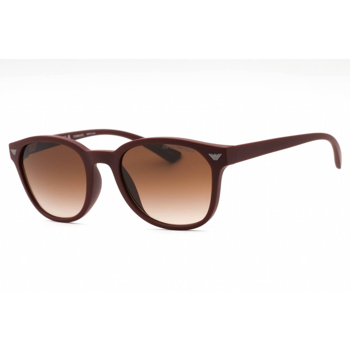 Emporio Armani Men`s Sunglasses Matte Bordeaux Plastic Full Rim 0EA4225U 610113