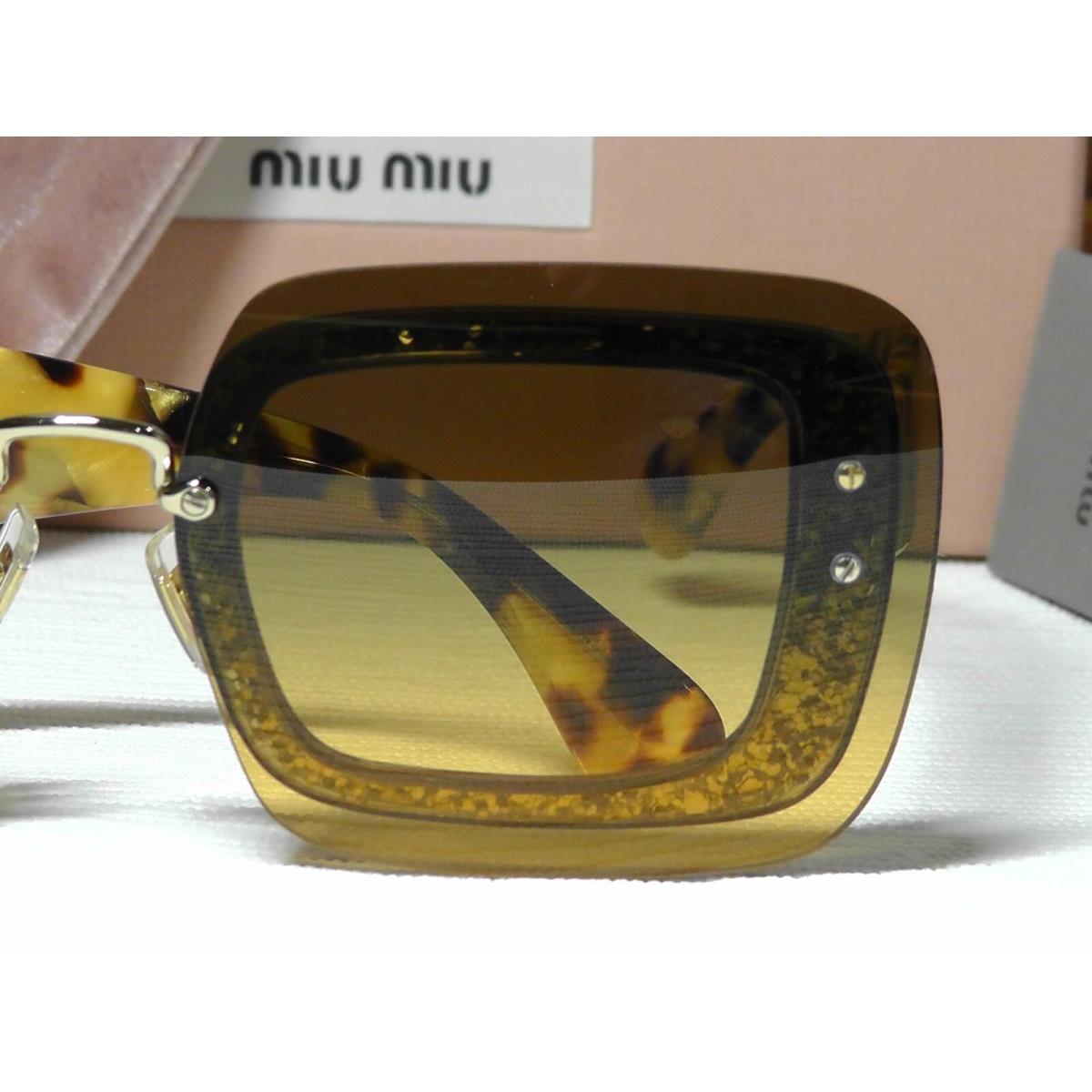 Miu Miu sunglasses  - Light Havana Frame, Gray / Yellow Lens 9