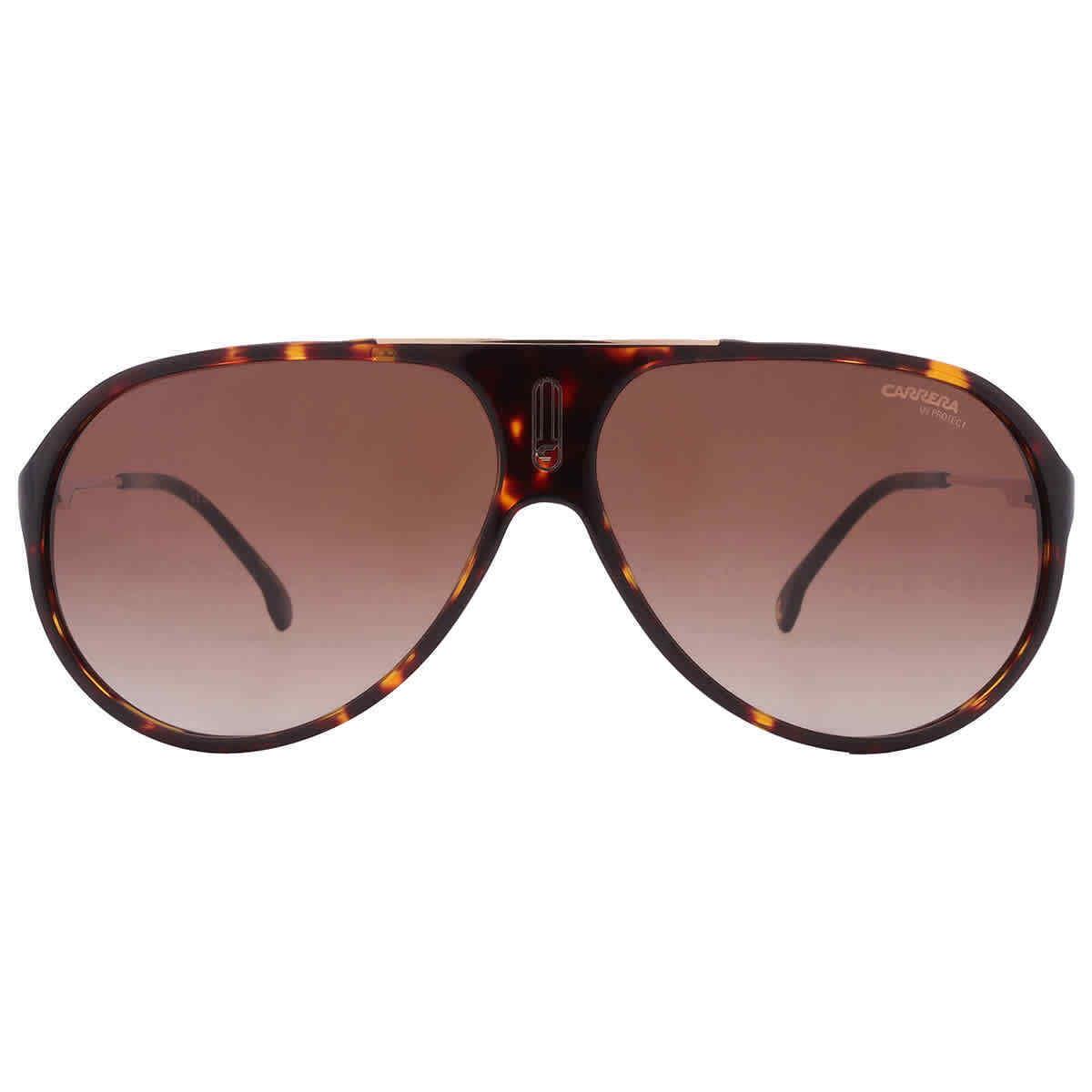 Carrera Brown Shaded Pilot Unisex Sunglasses Hot 65 0086/HA 63 Hot 65 0086/HA 63